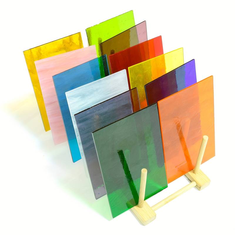 Colorful Transparent Glass Colored Glass Sheets For Art - Temu